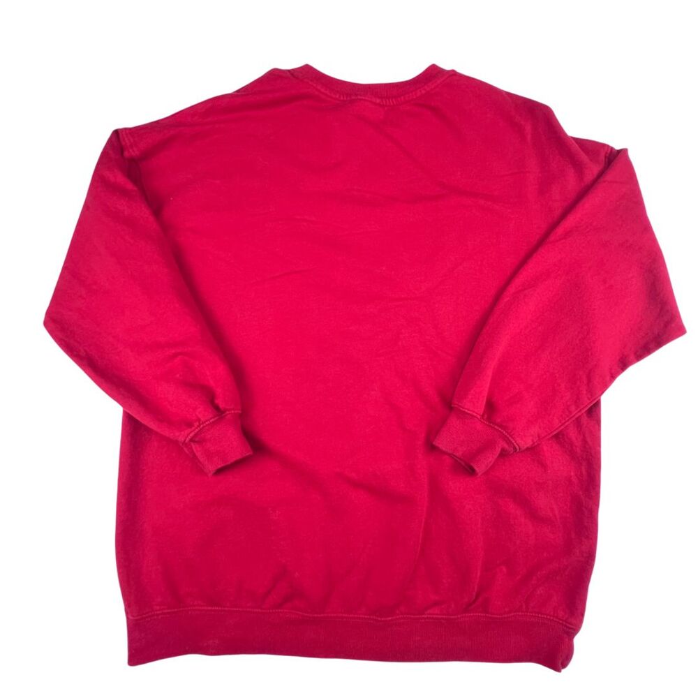 H & M Sweatshirt Red Disney Mickey Mouse Cartoon Character Oversized Sweater - Picture 2 of 8